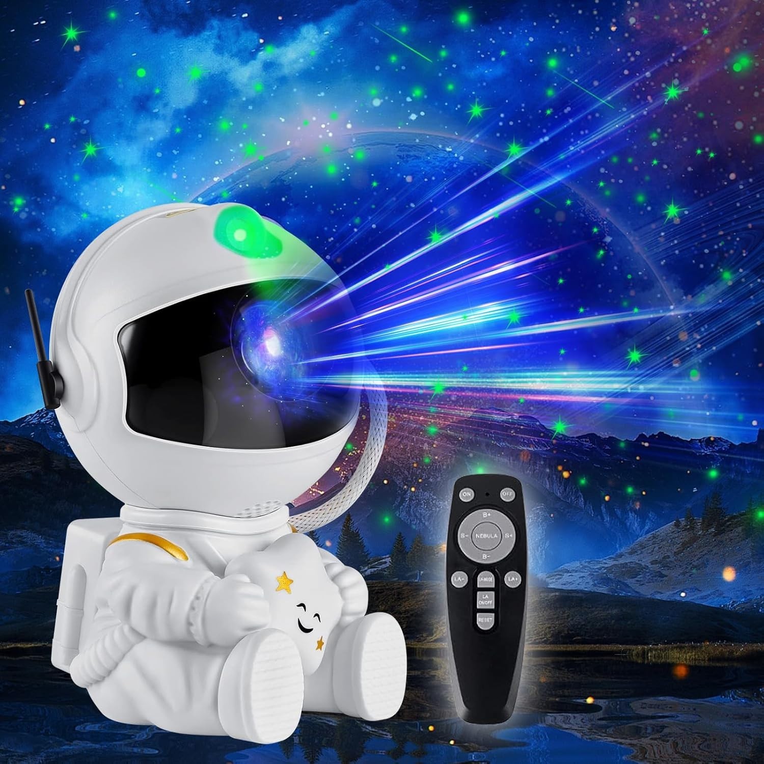 Astronaut Galaxy Projector, 360 Adjustable Star Projector,